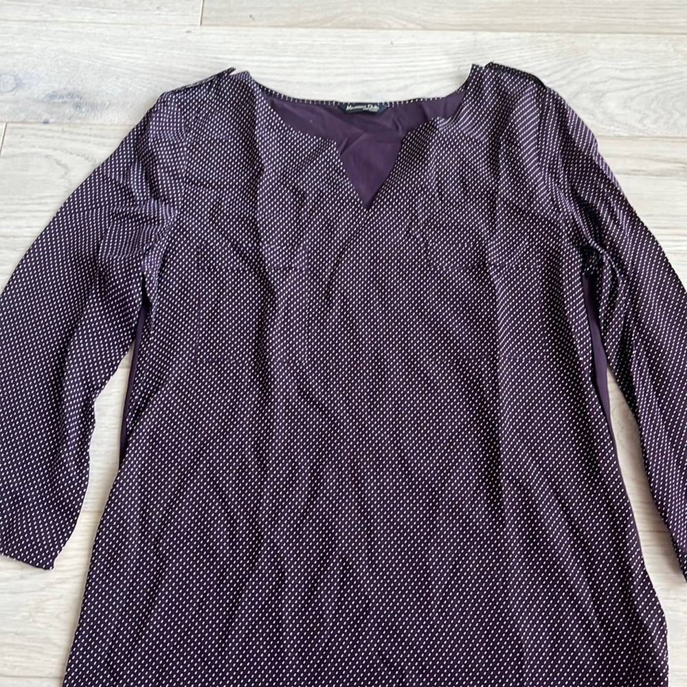 New silk dots blouse
